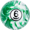 White Marble Replacement Ball - #6